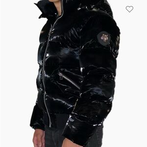 Black Woodpecker coat, warm winter coat